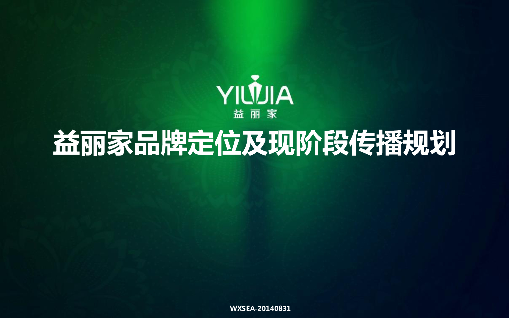 2014益丽家品牌定位及现阶段传播规划