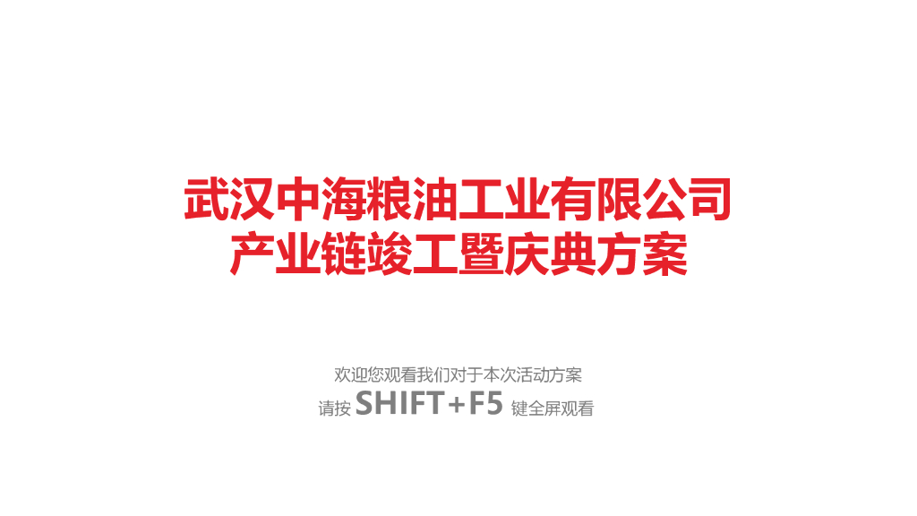 2016武汉中海粮油竣工暨开业策划案