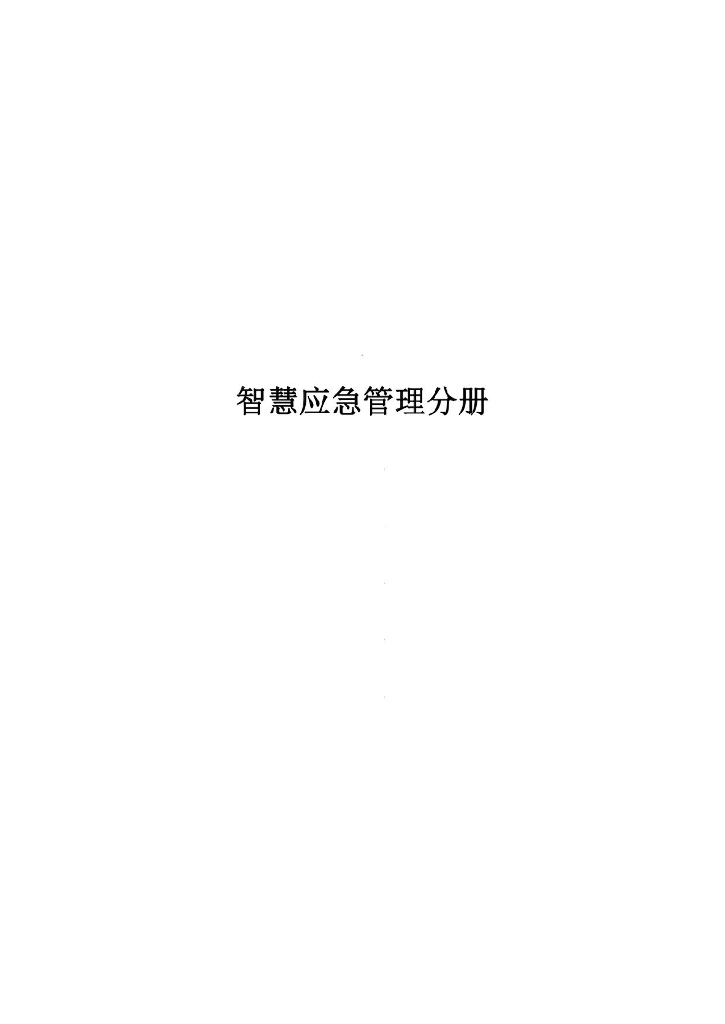 智慧应急管理分册
