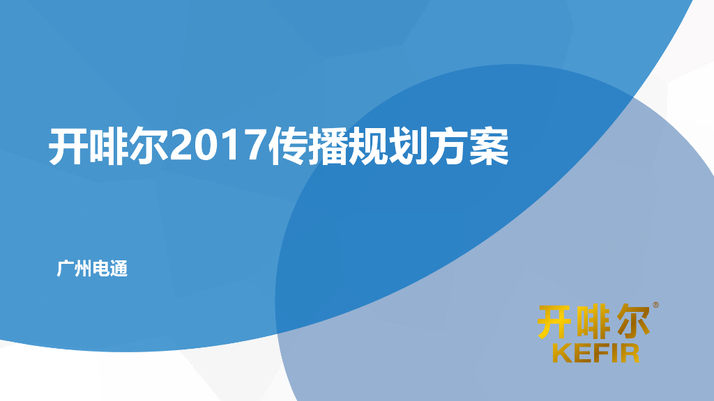 2017开啡尔传播规划