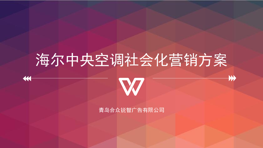 海尔中央空调社会化营销方案
