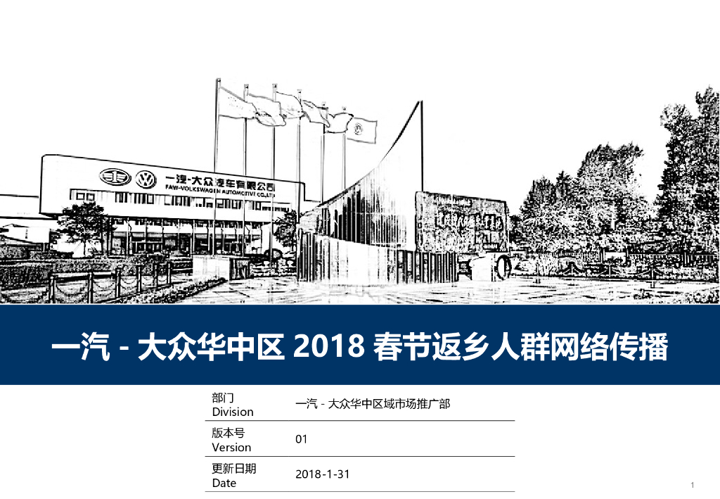 一汽-大众华中区春节返乡人群网络传播方案