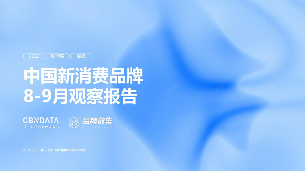 CBNData：中国新消费品牌8-9月观察报告