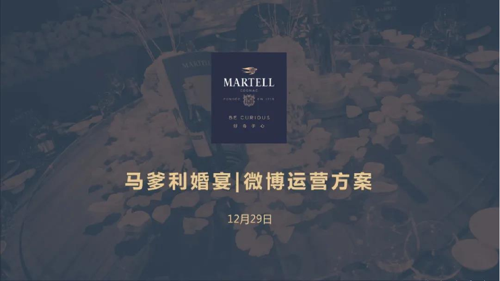 2019马爹利婚宴微博运营方案