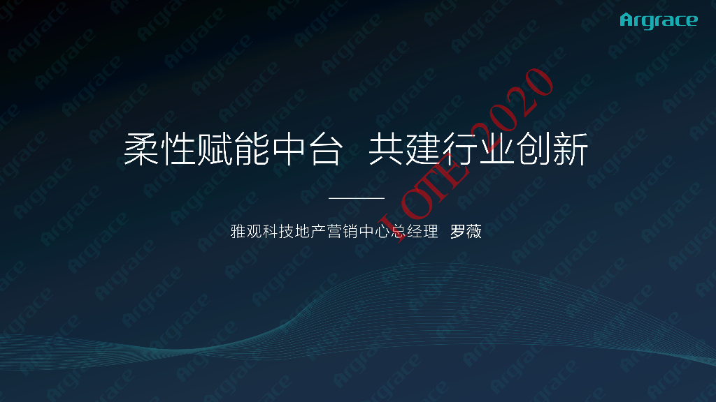 罗薇：柔性赋能中台，共建行业创新
