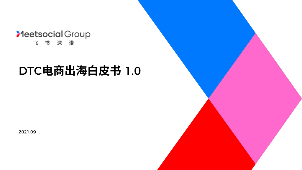 飞书深诺：DTC电商出海白皮书1.0