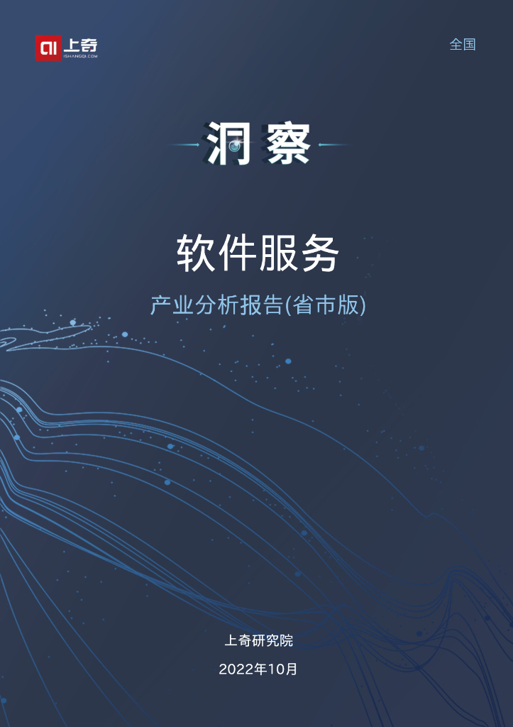 上奇研究院：2022软件服务产业分析报告