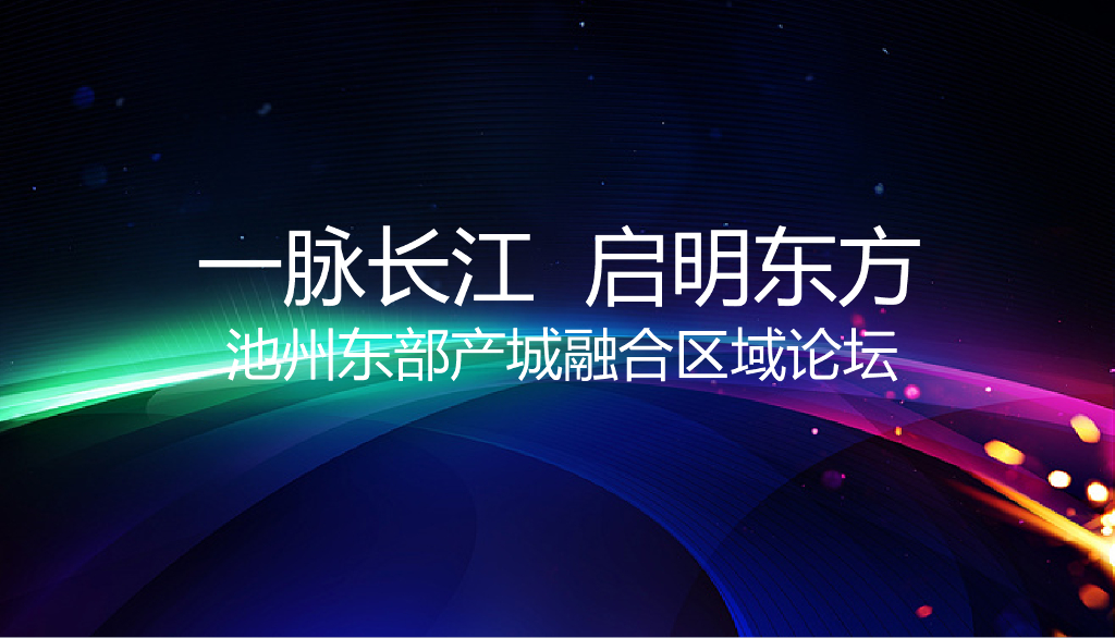 2018池州东部产城融合区域论坛策划案