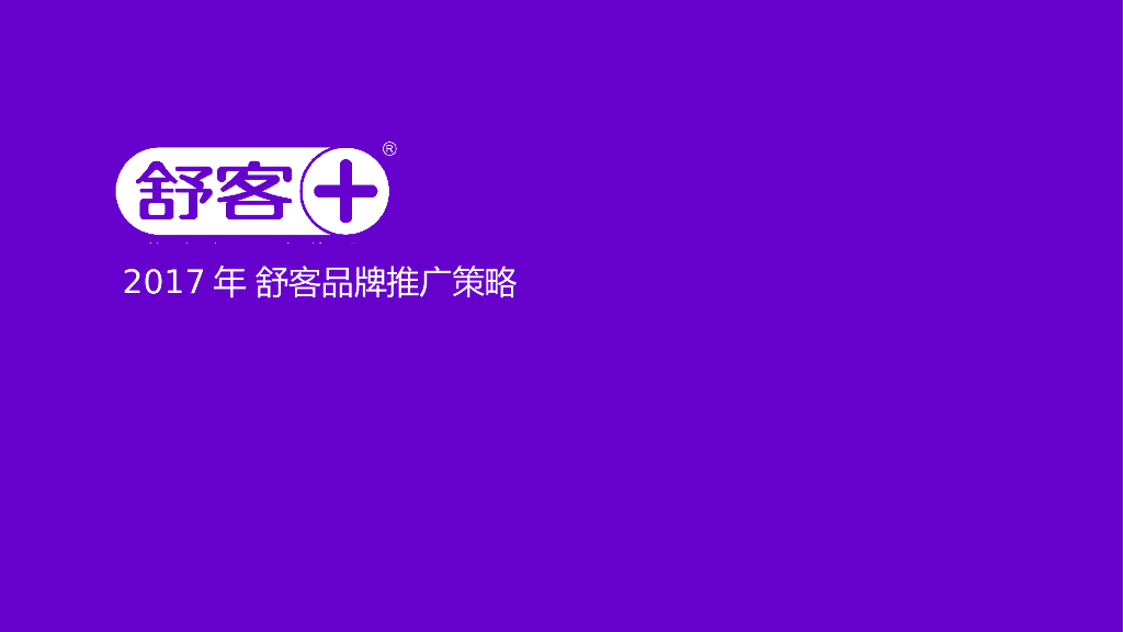 2017年舒客年传播方案