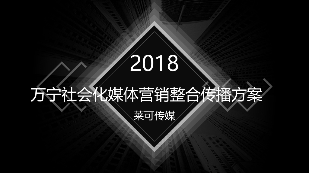 2018万宁社会化媒体营销整合传播方案