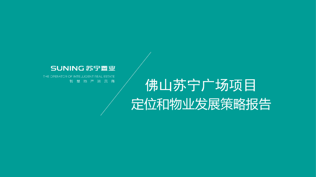 2018佛山苏宁广场定位和物业发展建议-合富辉煌出品