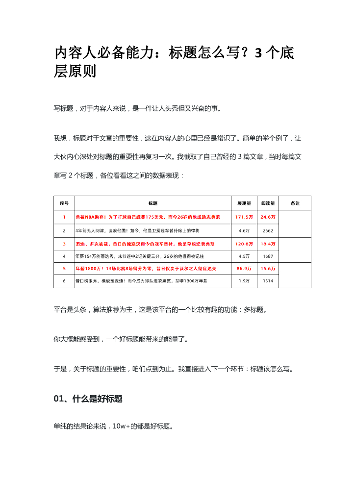 内容人必备能力：标题怎么写？3个底层原则