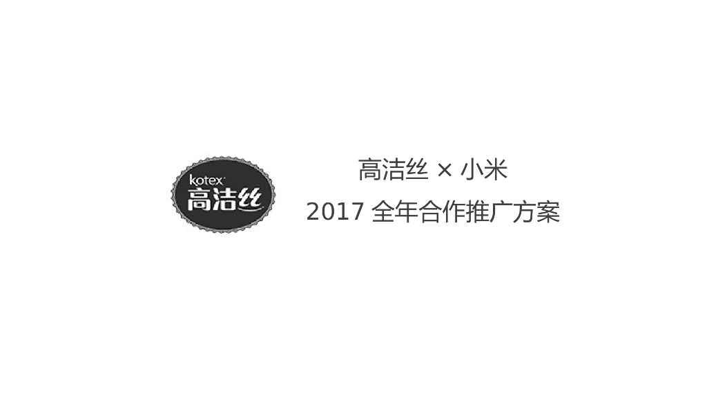 2017高洁丝-小米全年合作推广规划更新版