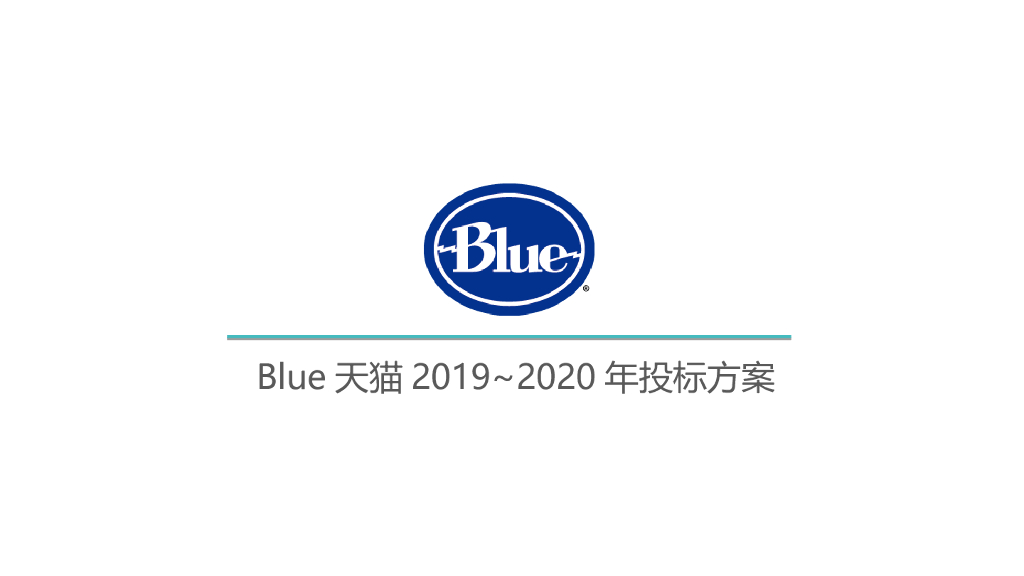 Blue2019-2020年天猫运营投标方案