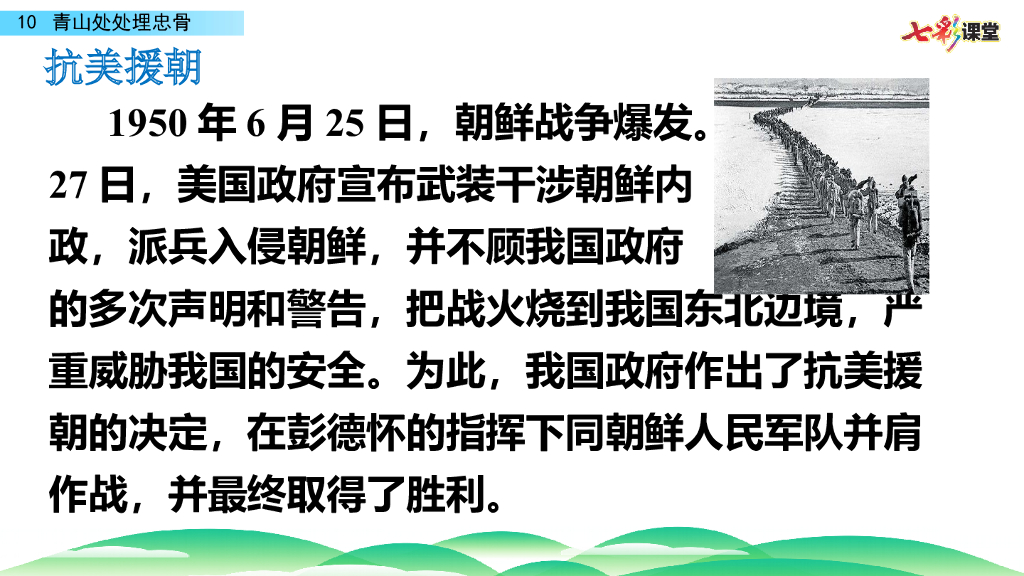 部编版五年级语文下册10 青山处处埋忠骨