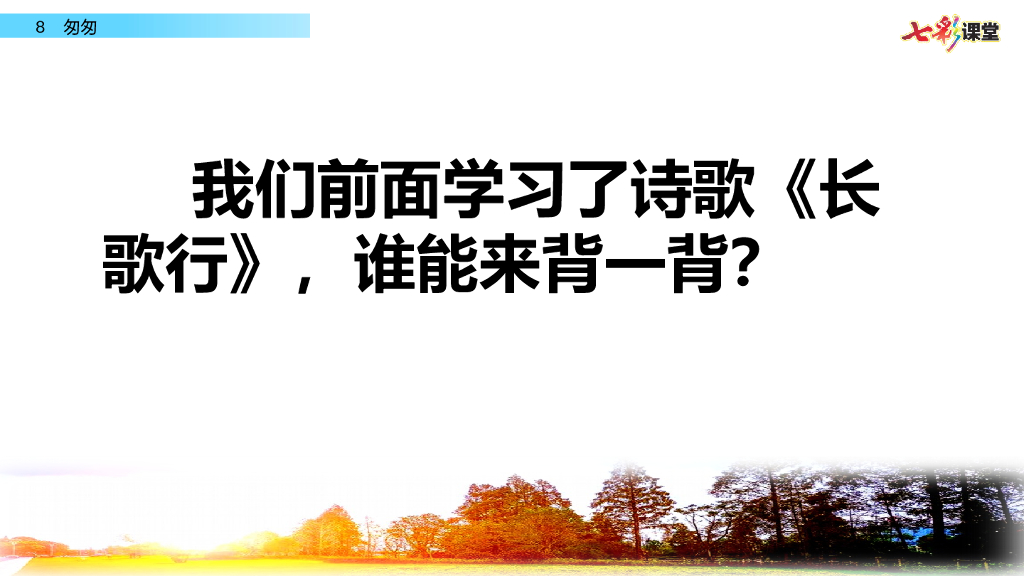 部编版六年级语文下册8 匆匆
