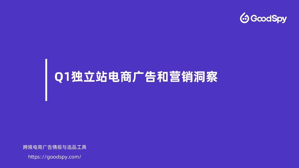 GoodSpy：2022Q1独立站电商广告和营销洞察