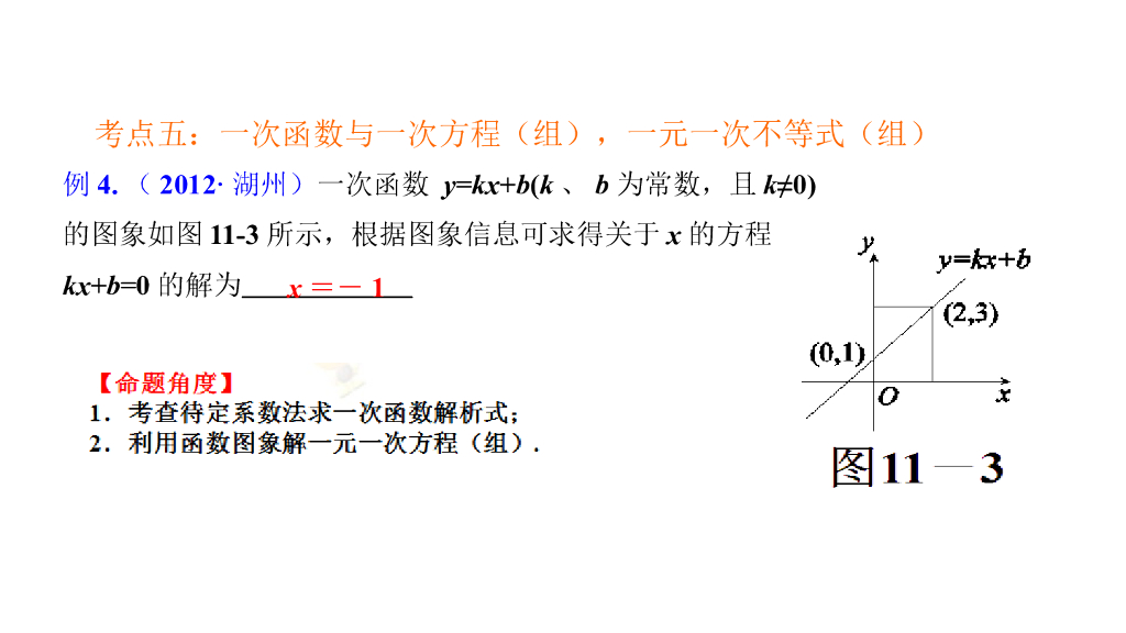 中考数学：函数-第二讲-一次函数的图像和性质（下） （1）ppt课件_第9页