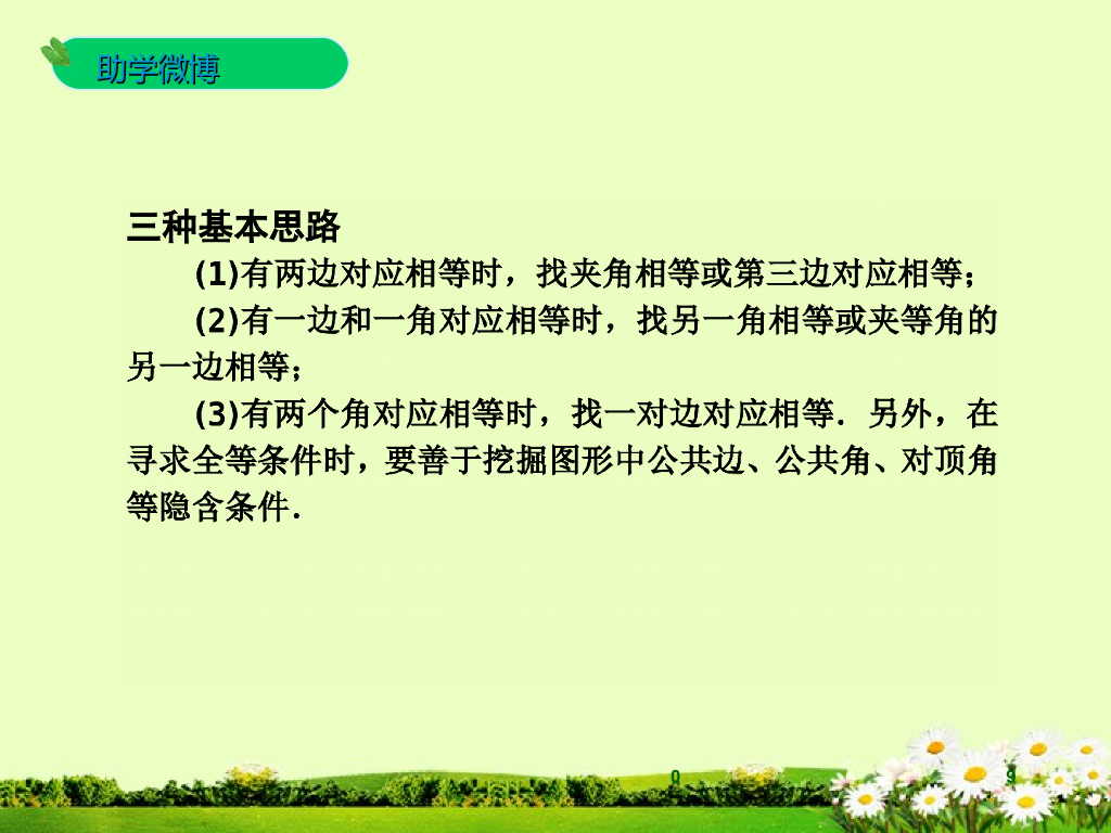 浙江省中考数学一轮复习-第21课-三角形与全等三角形课件ppt课件_第9页