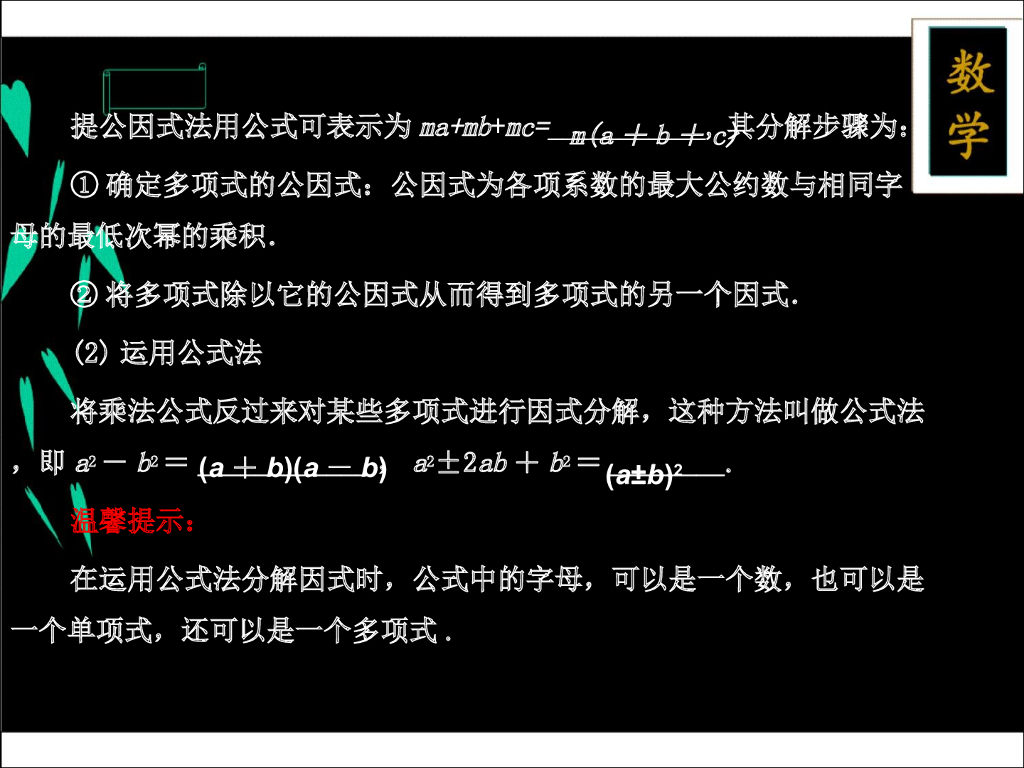新北师大中考数学二轮复习专题一-数与式---式ppt课件_第8页