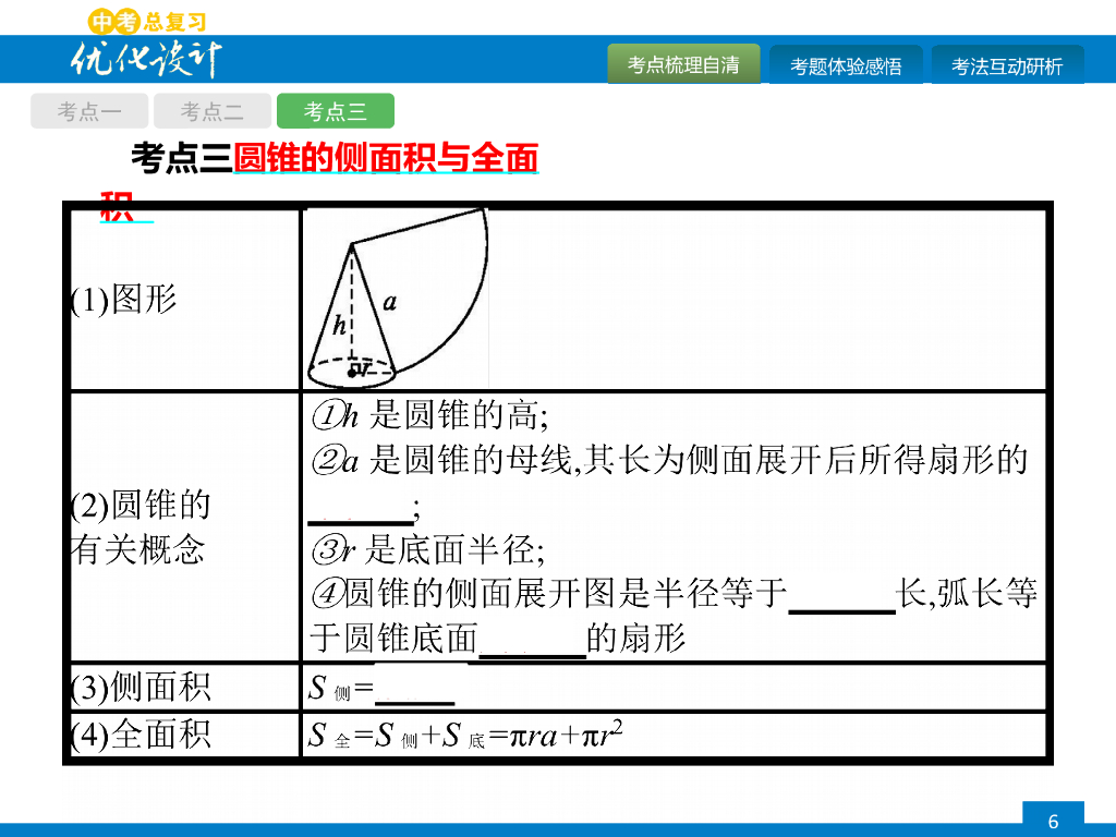 人教版中考数学复习《第24讲：与圆有关的计算》课件ppt课件_第6页