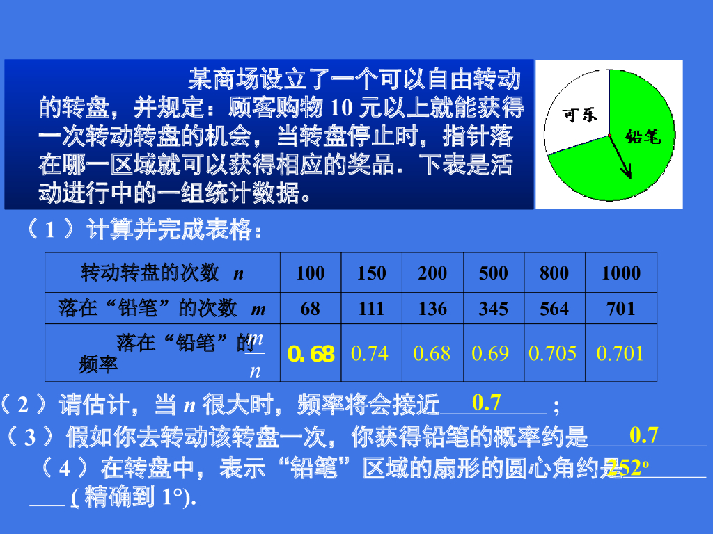 北师大版中考数学复习专题课件：概率与统计ppt课件_第6页