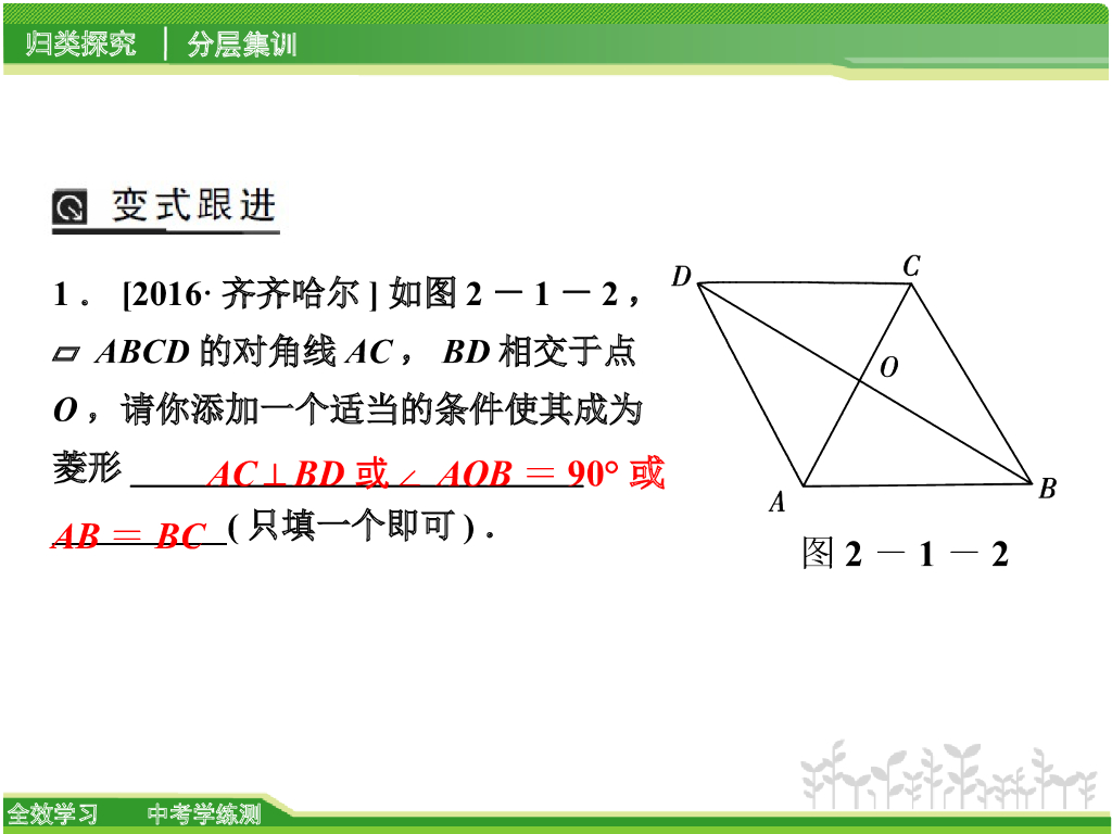 【全效学习】中考数学学练测《第2讲第1课时开放型问题》课件ppt课件_第8页