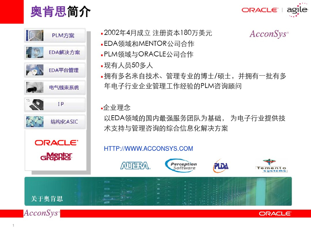 Oracle Agile PLM管理方案