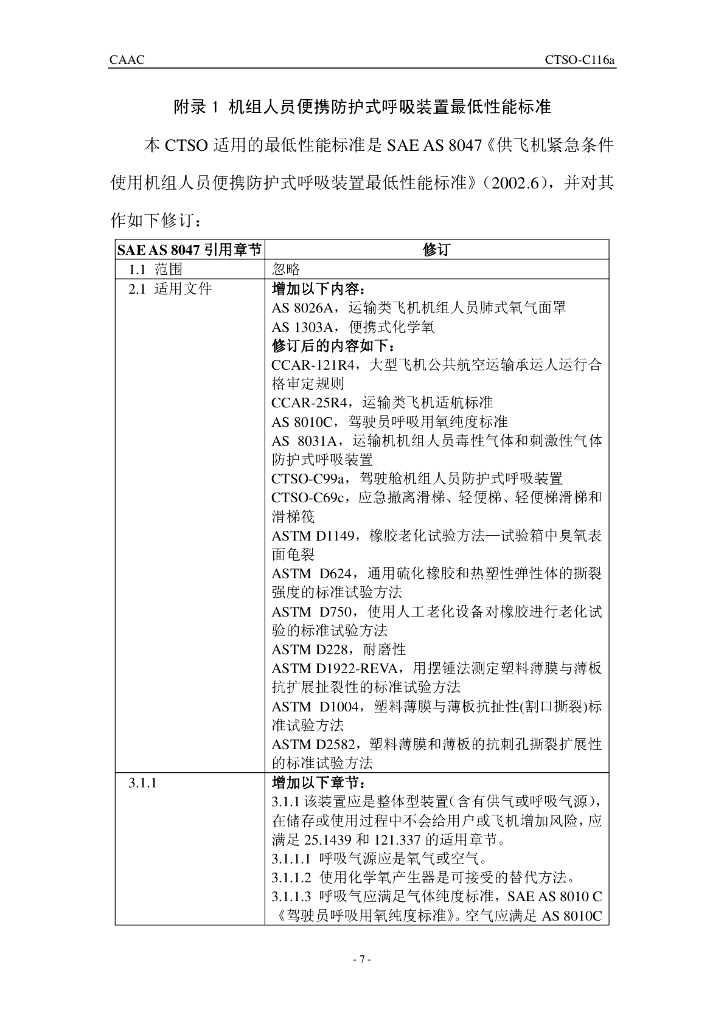 CTSO-C116a 机组人员便携防护式呼吸装置（中文）_第7页