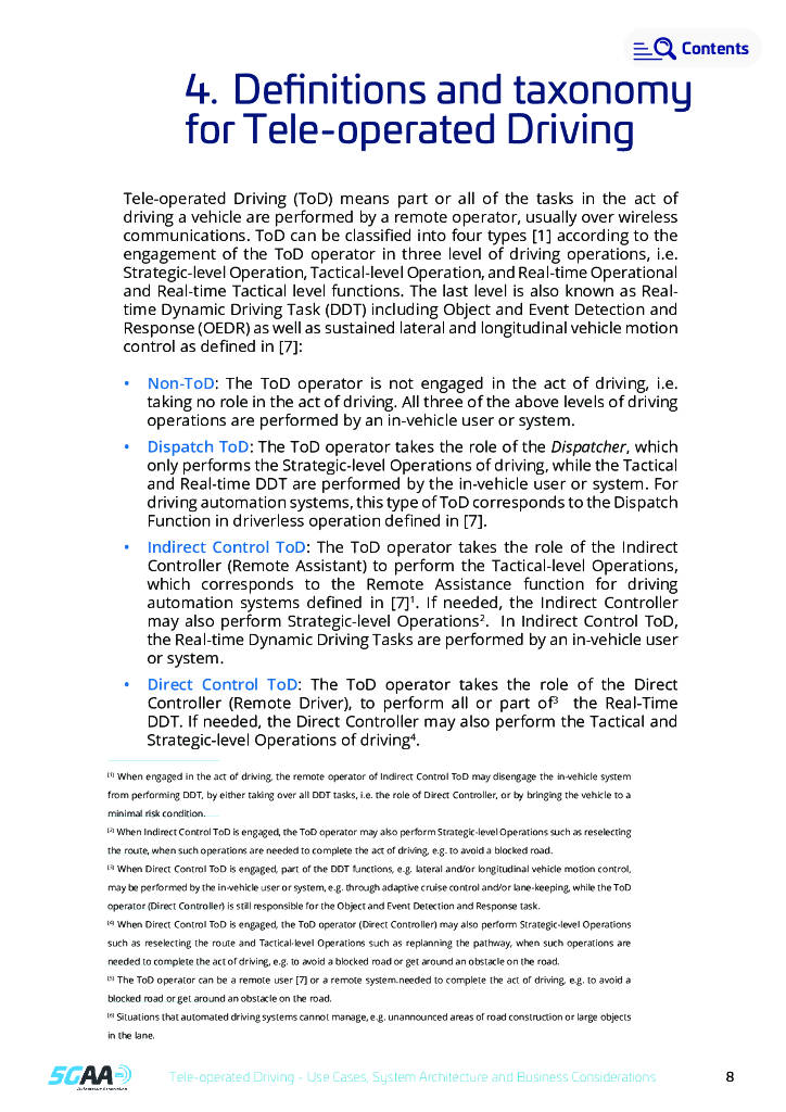5GAA_Tele_operated_Driving_White_Paper_第8页