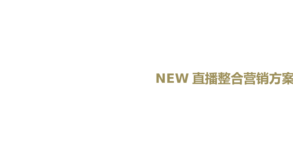 NEW直播整合营销策划方案