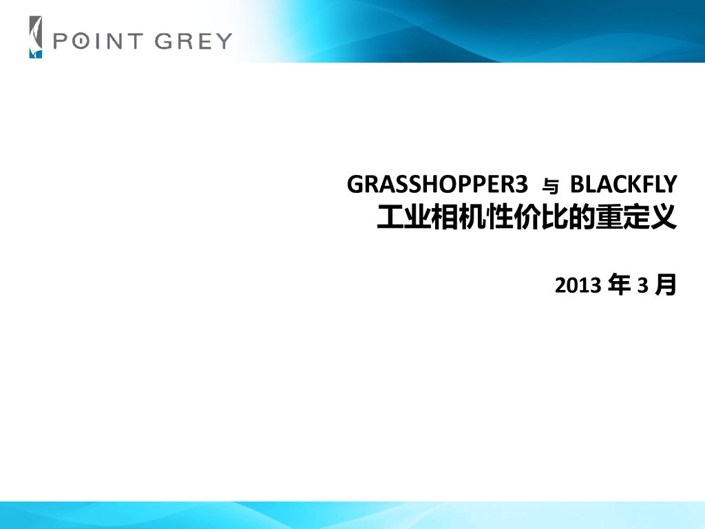 GS3和BlackFly－工业相机性价比的重定义--冯宇