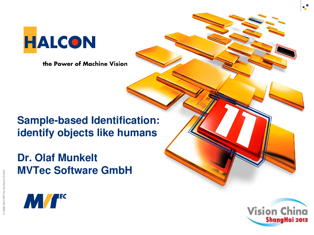 Sample-ba sed Identification: identify ob jects--Olaf Munkelt