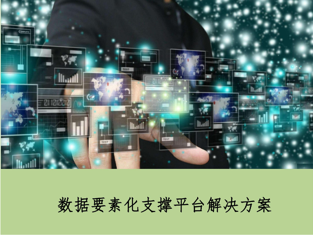 数据要素化支撑平台解决方案