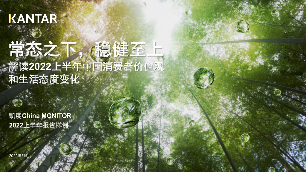 2022上半年消费者价值观洞察