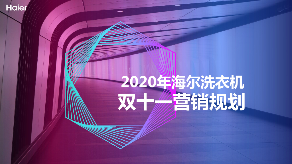 2020海尔洗衣机双十一营销规划方案