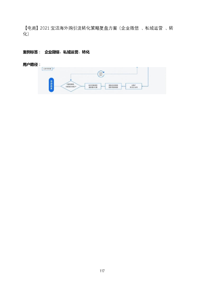 2021宝洁海外购线上引流转化策略复盘方案（企业微信 、私域运营 、转化）