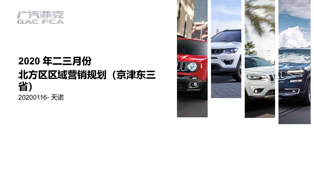 2020年二三月(京津东三省)北方区区域营销规划（简案）电声