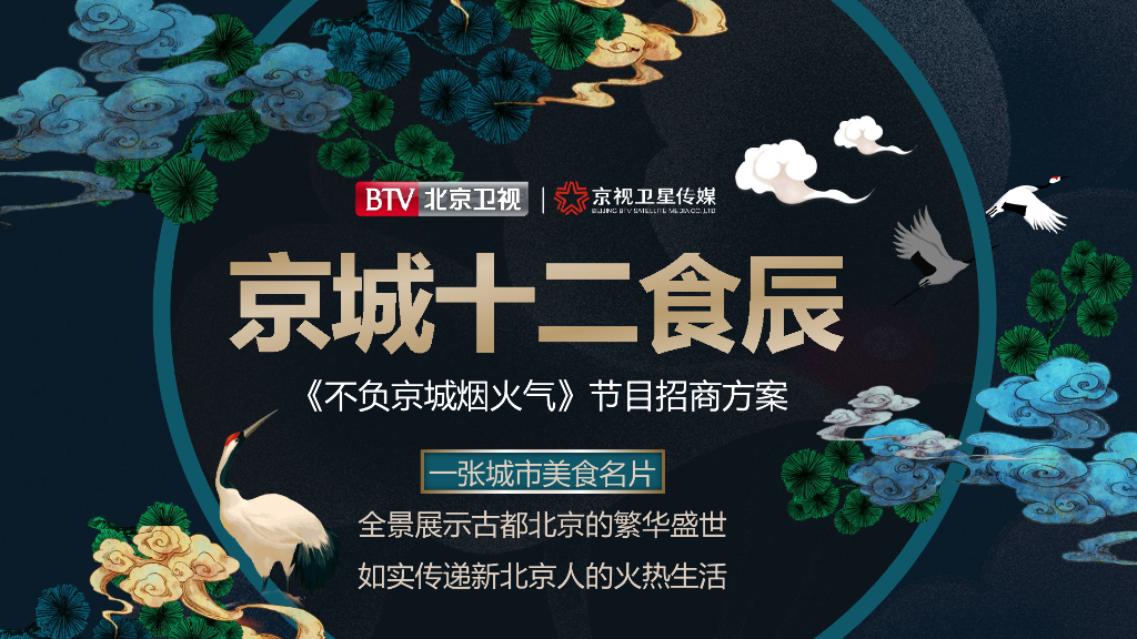 2021年北京卫视《京城十二食辰》招商方案