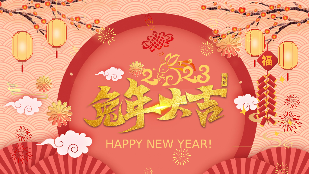 2023兔年主题工作总结PPT模板(46)