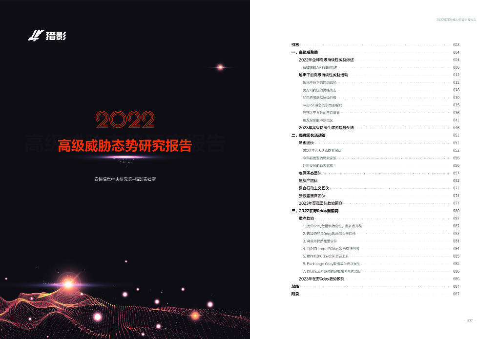 安恒信息：2022年高级威胁态势研究报告