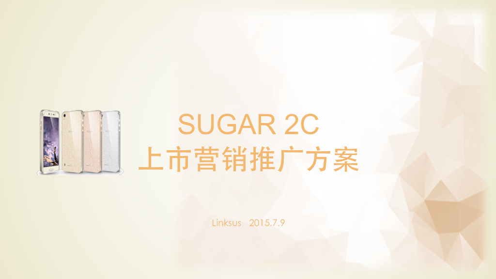 SUGAR 2C上市营销推广方案