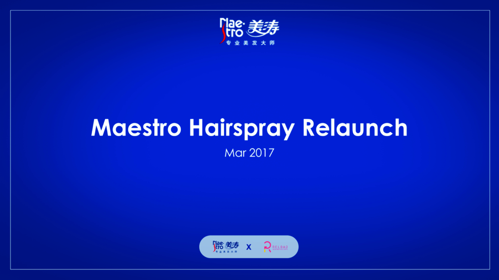 Maestro Hairspray Relaunch Campaign