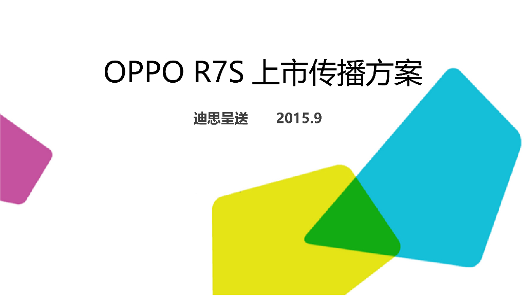 OPPO+R7S上市传播方案