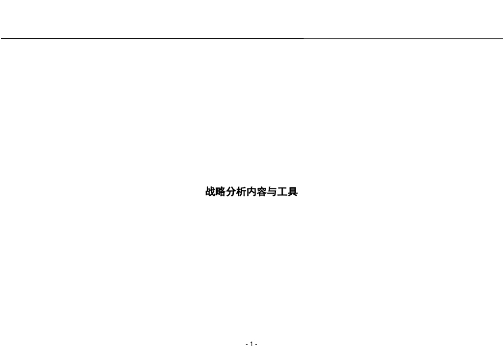 RolandBerger罗兰贝格咨询—战略分析内容和工具