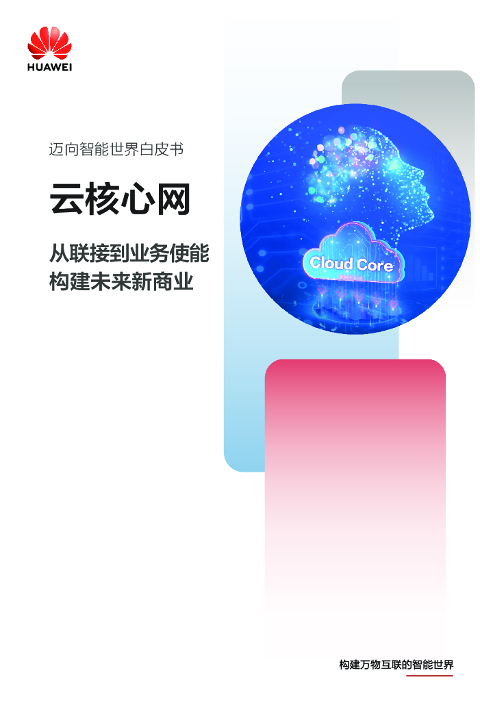 华为：迈向智能世界白皮书——云核心网篇