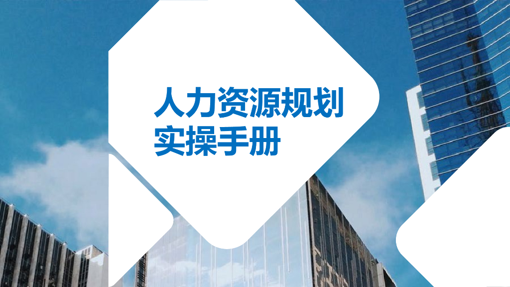 人力资源规划实操手册