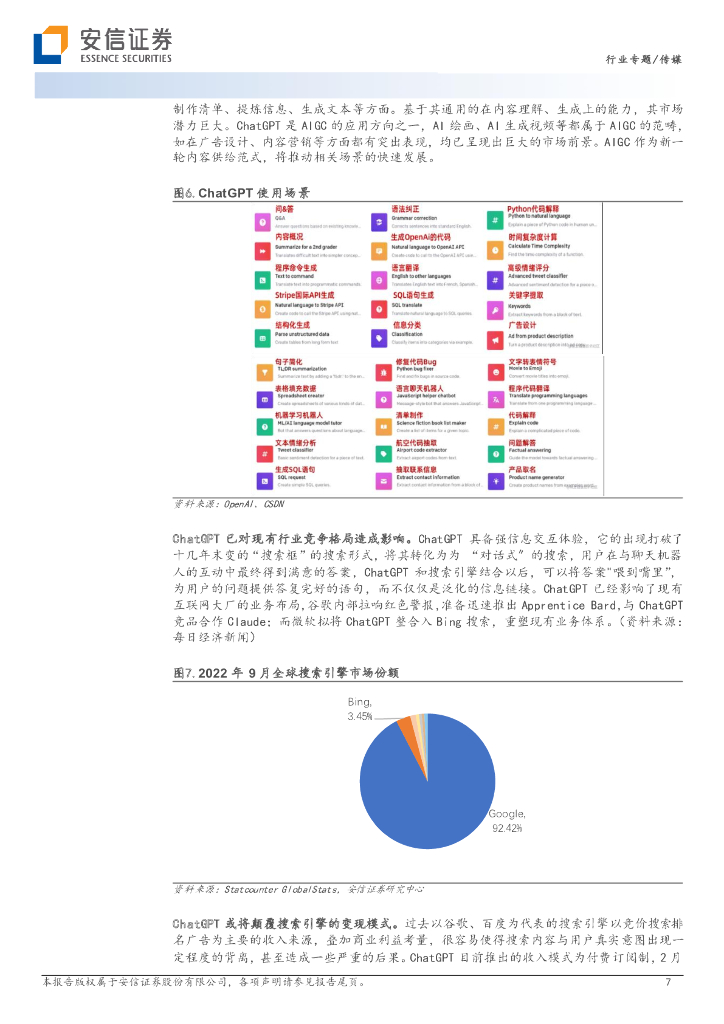 安信证券：AI专题报告之一：AIGC与ChatGPT正掀起新一轮的产业浪潮-从“上网”到“上算”，由“网络世界”至“虚拟现实”_第7页