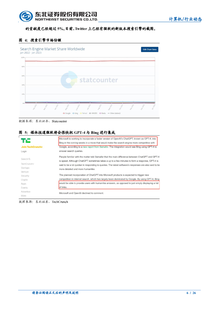 东北证券：从海外映射看 ChatGPT 在 A 股的投资机会_第6页