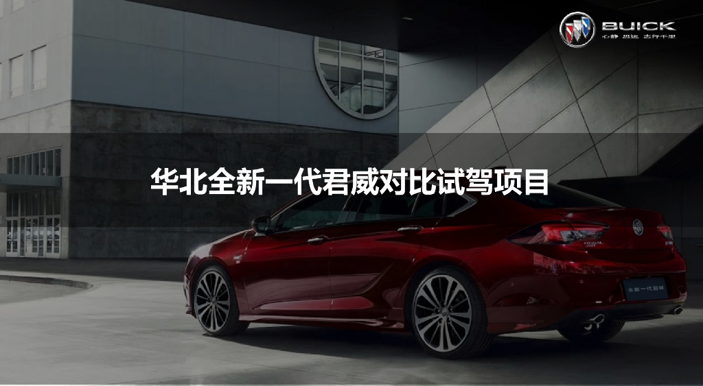 华北全新一代别克君威对比试驾项目策划案